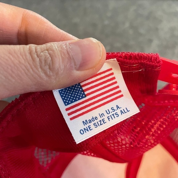 Vintage Safety Kleen Patch Snapback Trucker Hat Cap Red USA Made Mesh 90s Y2K - Picture 8 of 9